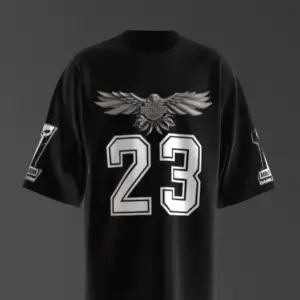 aj 01 black stylish t-shirt - Image 3