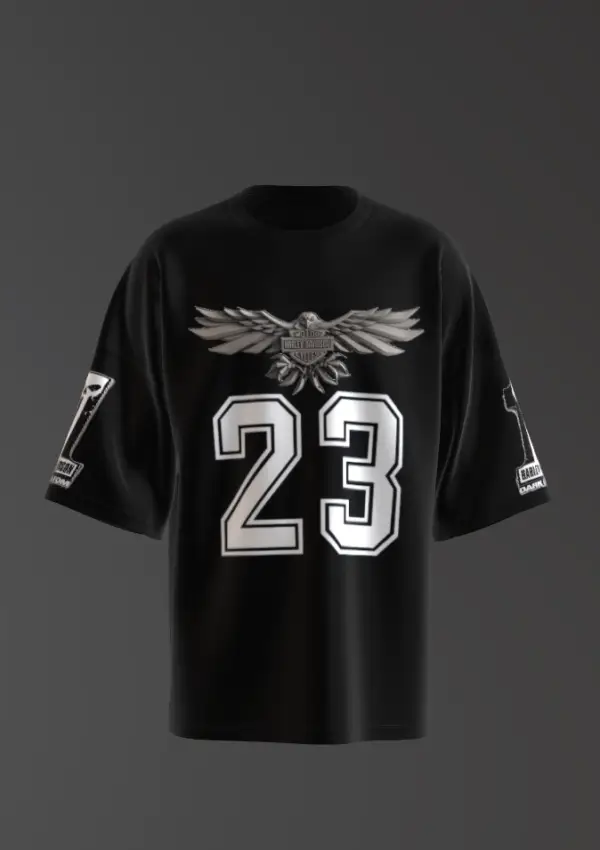 aj 01 black stylish t-shirt - Image 3