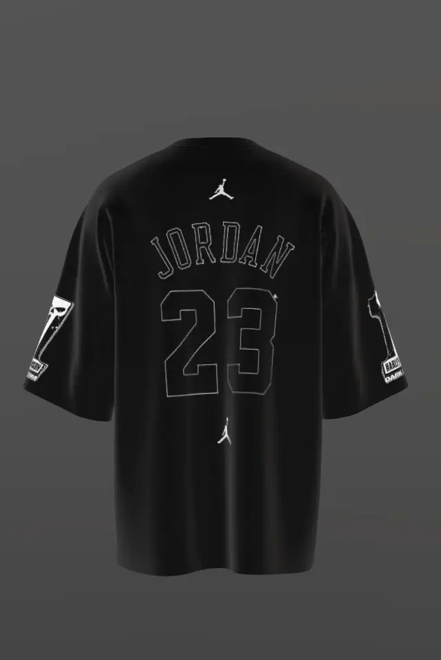 aj 01 black stylish t-shirt - Image 4