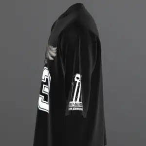 aj 01 black stylish t-shirt - Image 2