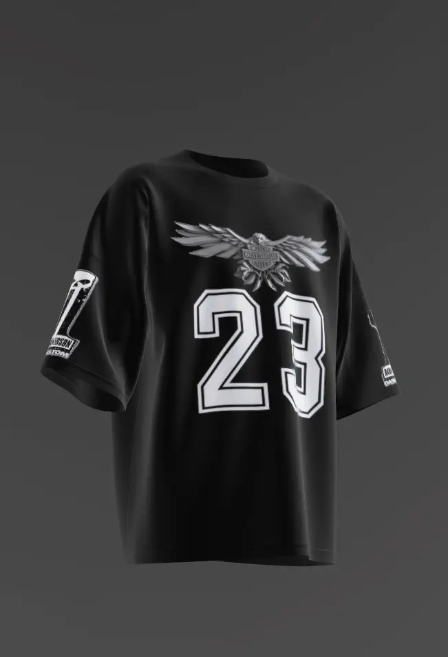 aj 01 black stylish t-shirt - Image 1